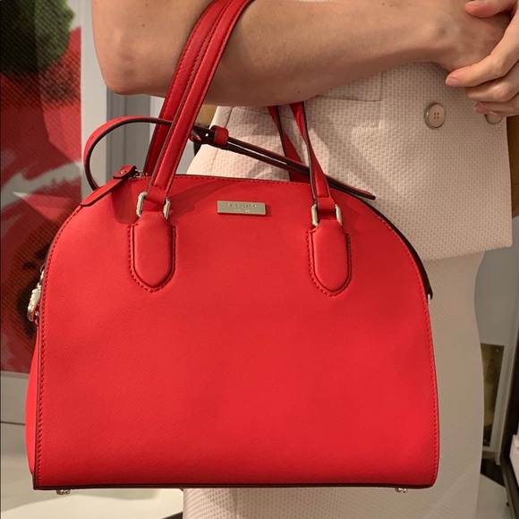 ❤️ NWT! Kate Spade Large Reilly Hot Chili Satchel - Picture 6 of 8